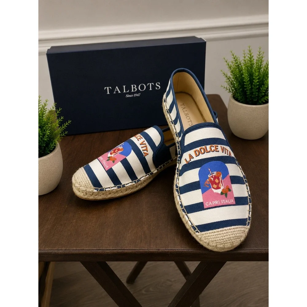 Talbots Izzy espadrilles slip on 7M